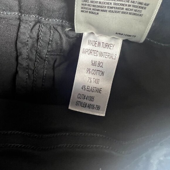 AGOLDE Filter Free Sophie Crop Jeans in Jet Skinny Black Size 25 EUC T2344 - Picture 12 of 12